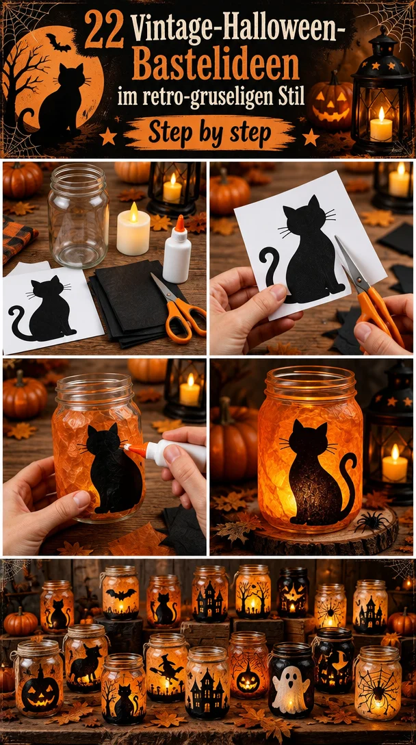 22 Vintage-Halloween-Bastelideen im retro-gruseligen Stil