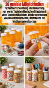 30 Upcycling-Ideen für leere Tablettendosen
