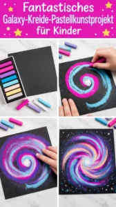 Fantastisches Galaxy-Kreide-Pastellkunstprojekt für Kinder