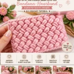 Geflochtenes Puff-Textur Haarband in modischen Farben