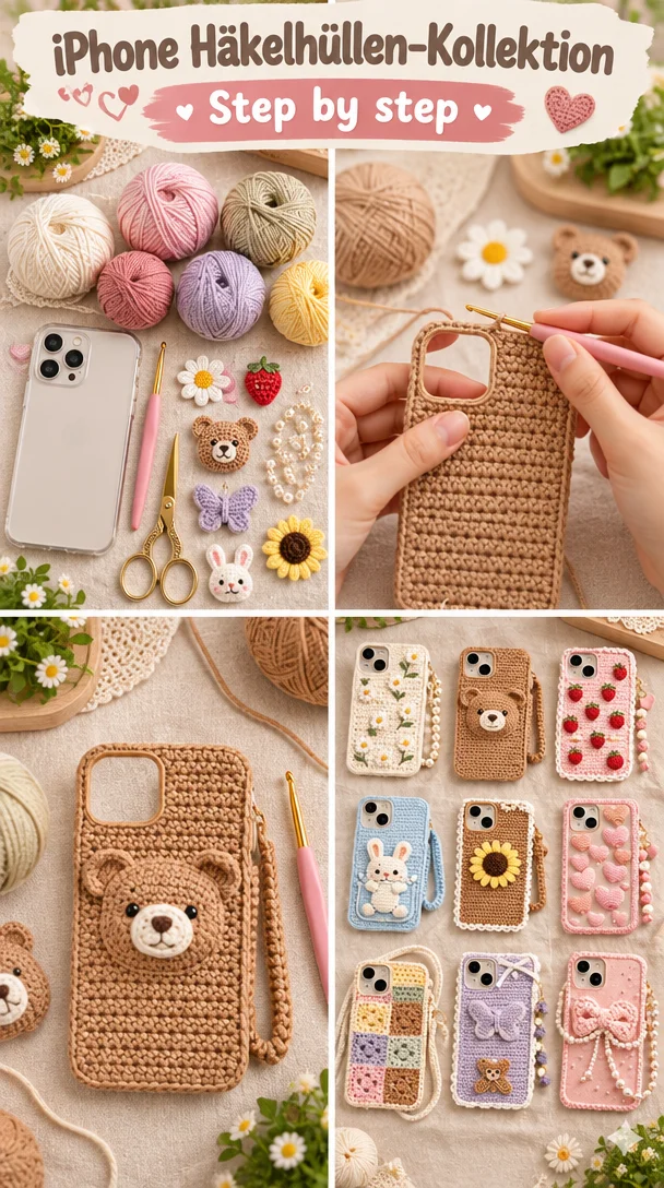 iPhone Häkelhüllen-Kollektion