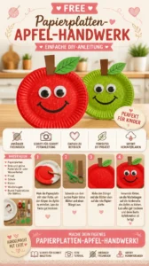 Papierplatten-Apfel-Handwerk