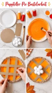 Pappteller-Pie-Bastelarbeit