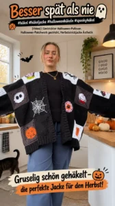 Halloween-Pullover stricken