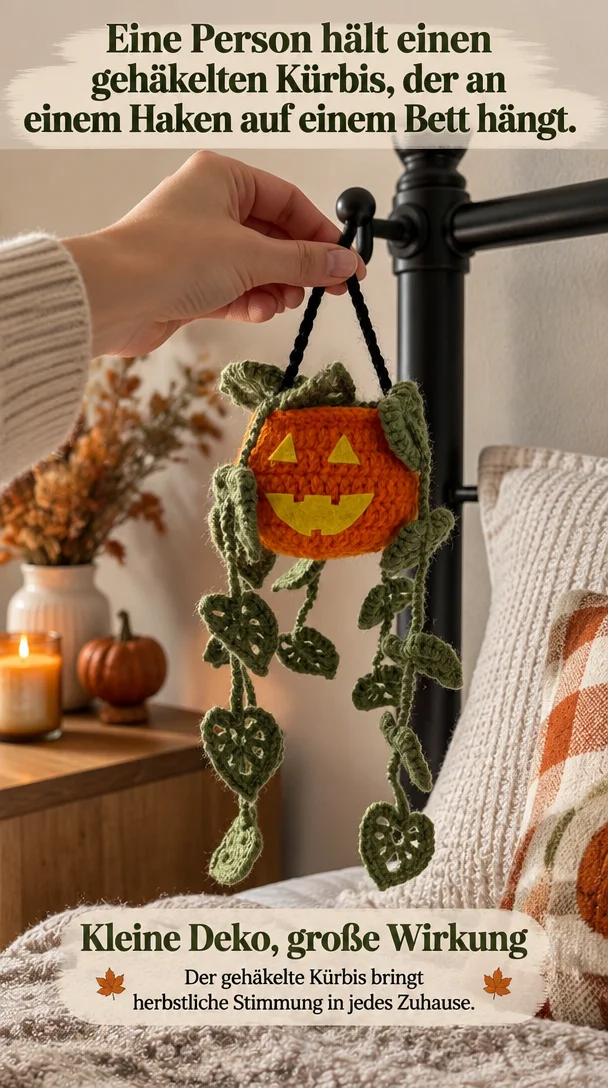 Kürbis häkeln: Herbstdeko