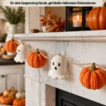 Kostenlose Halloween-Girlande Häkelmuster für gruselige Dekorationen