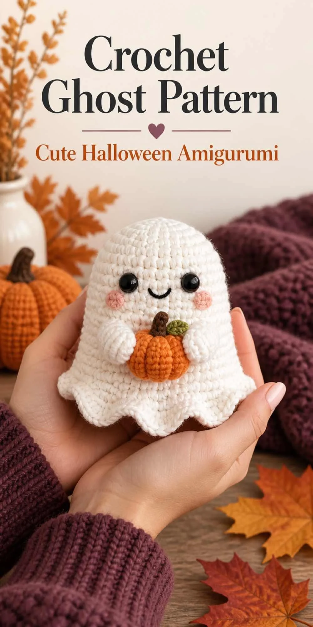 Häkelgespenst Muster: Süßes Halloween Amigurumi