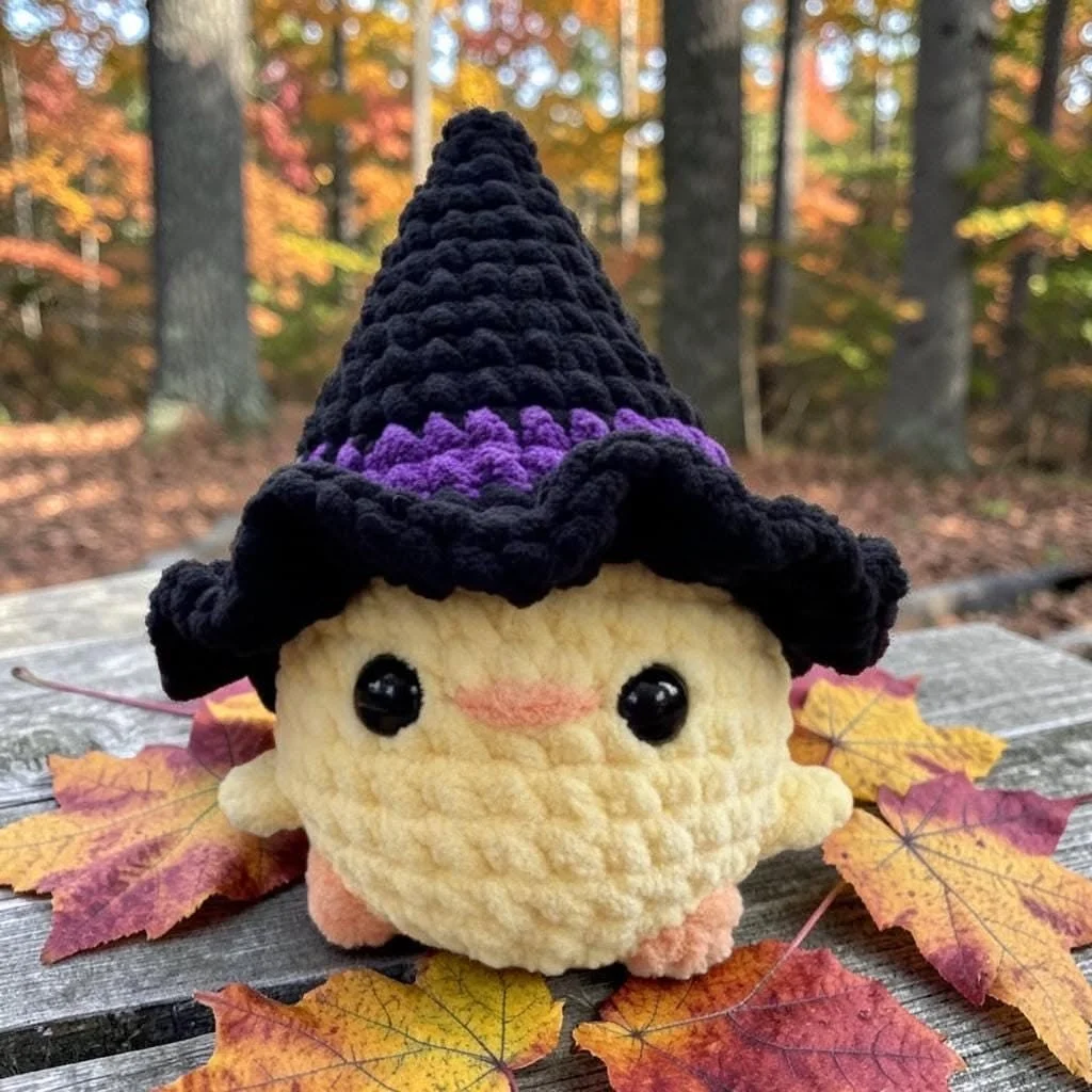 Häkeln Huhn Hexe Plüsch Handmade Amigurumi Halloween Plüschfigur
