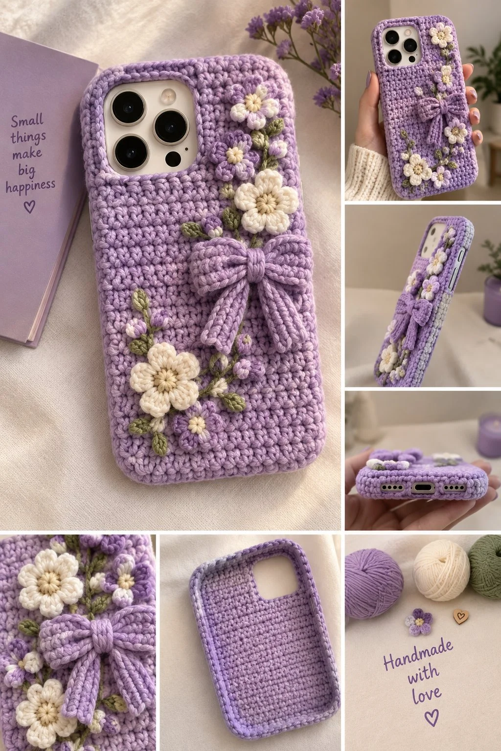 Häkel-Handyhülle 💜📱