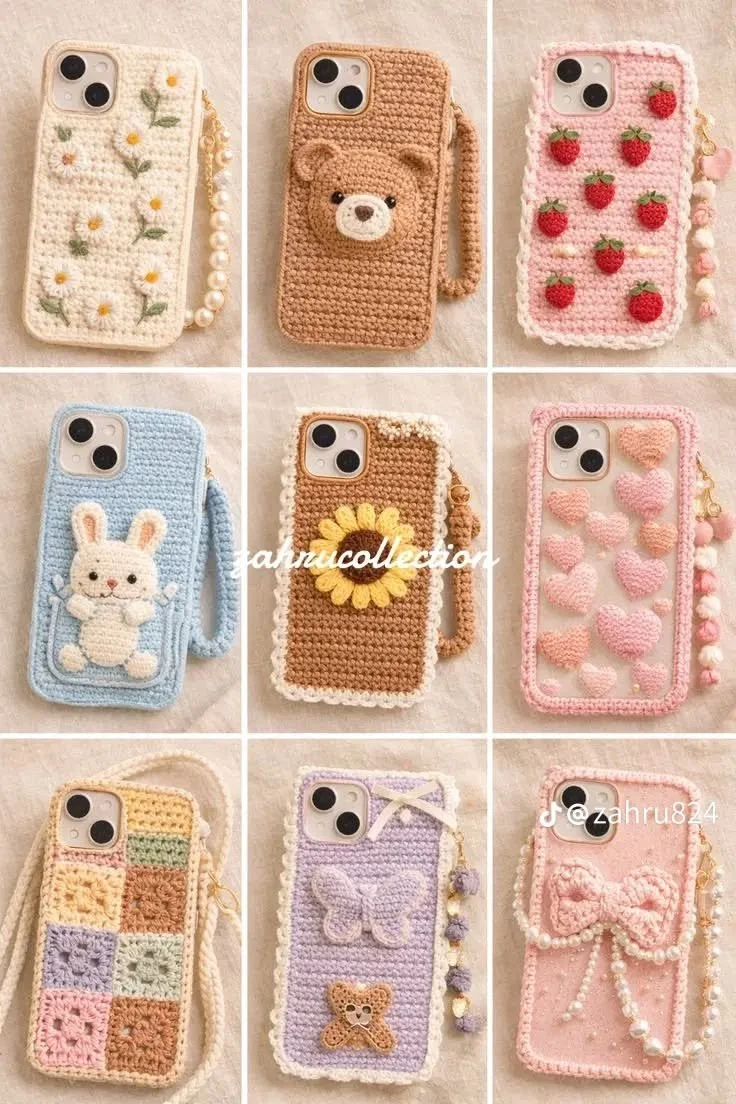 iPhone Häkelhüllen-Kollektion