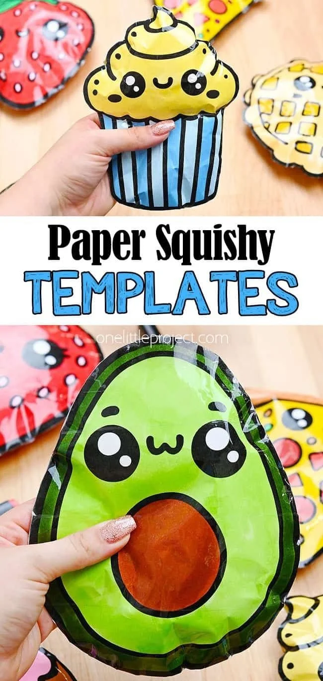 Papier-Squishy | Kostenlose Vorlagen für Papier-Squishies (So süß!)
